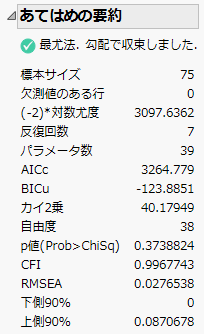 Structural Equation Model Summary of Fit Report