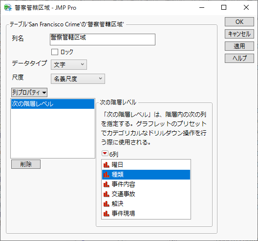 Category Selected for Next in Hierarchy