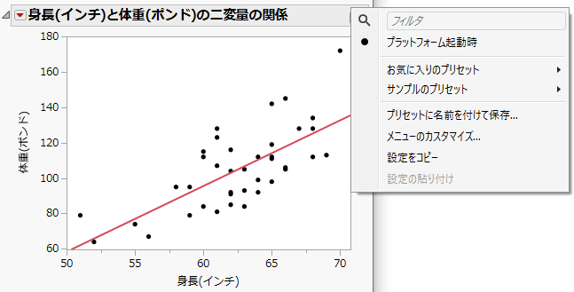 The Platform Preset menu