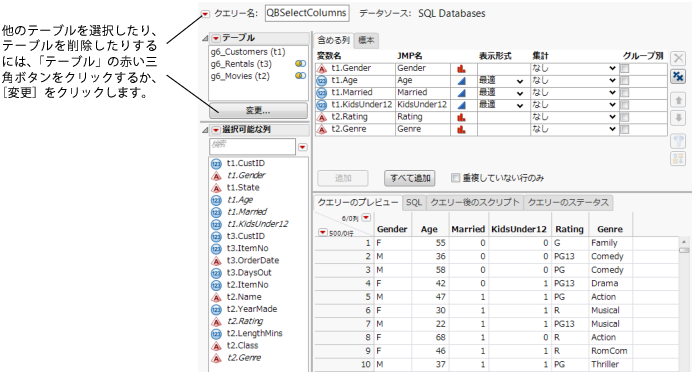 Selected Columns
