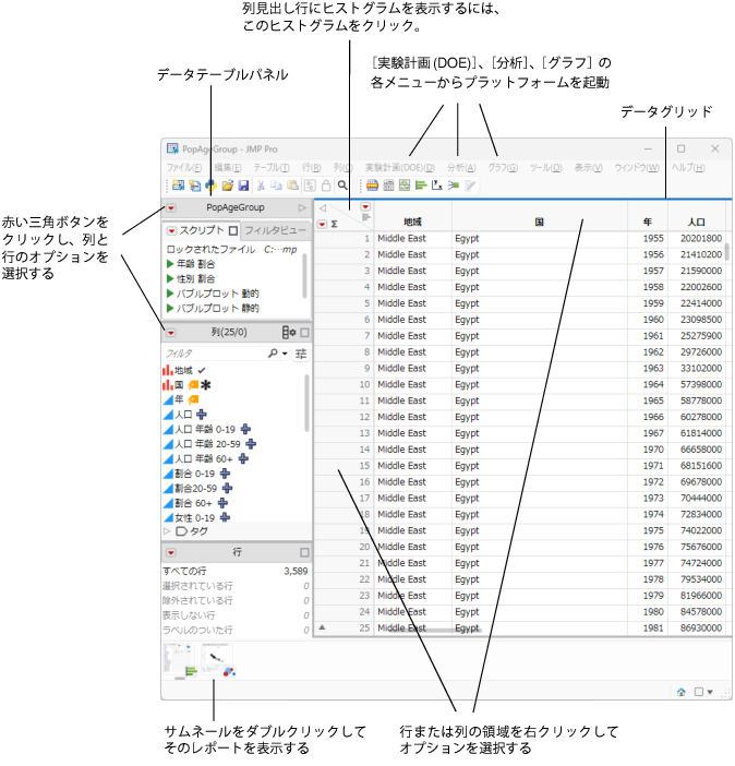 Data Table Features