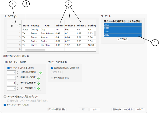 Excel Import Wizard Preview