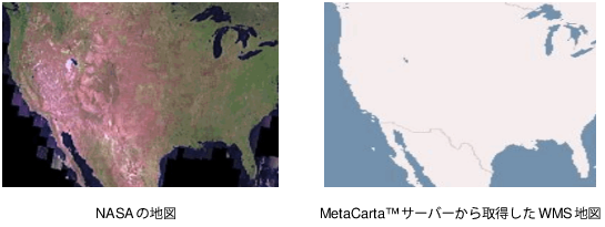 Examples of NASA and WMS Maps