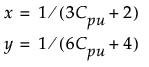 Equation shown here Equation shown here