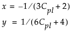 Equation shown here Equation shown here