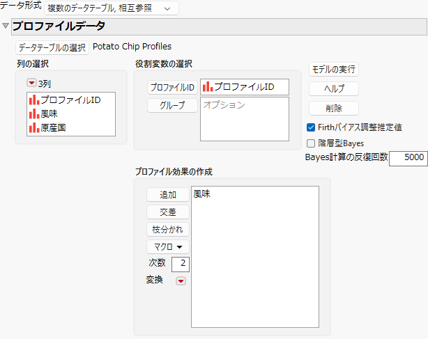 Complete Profile Data Outline