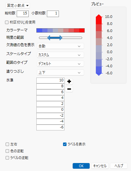 Gradient Settings Window