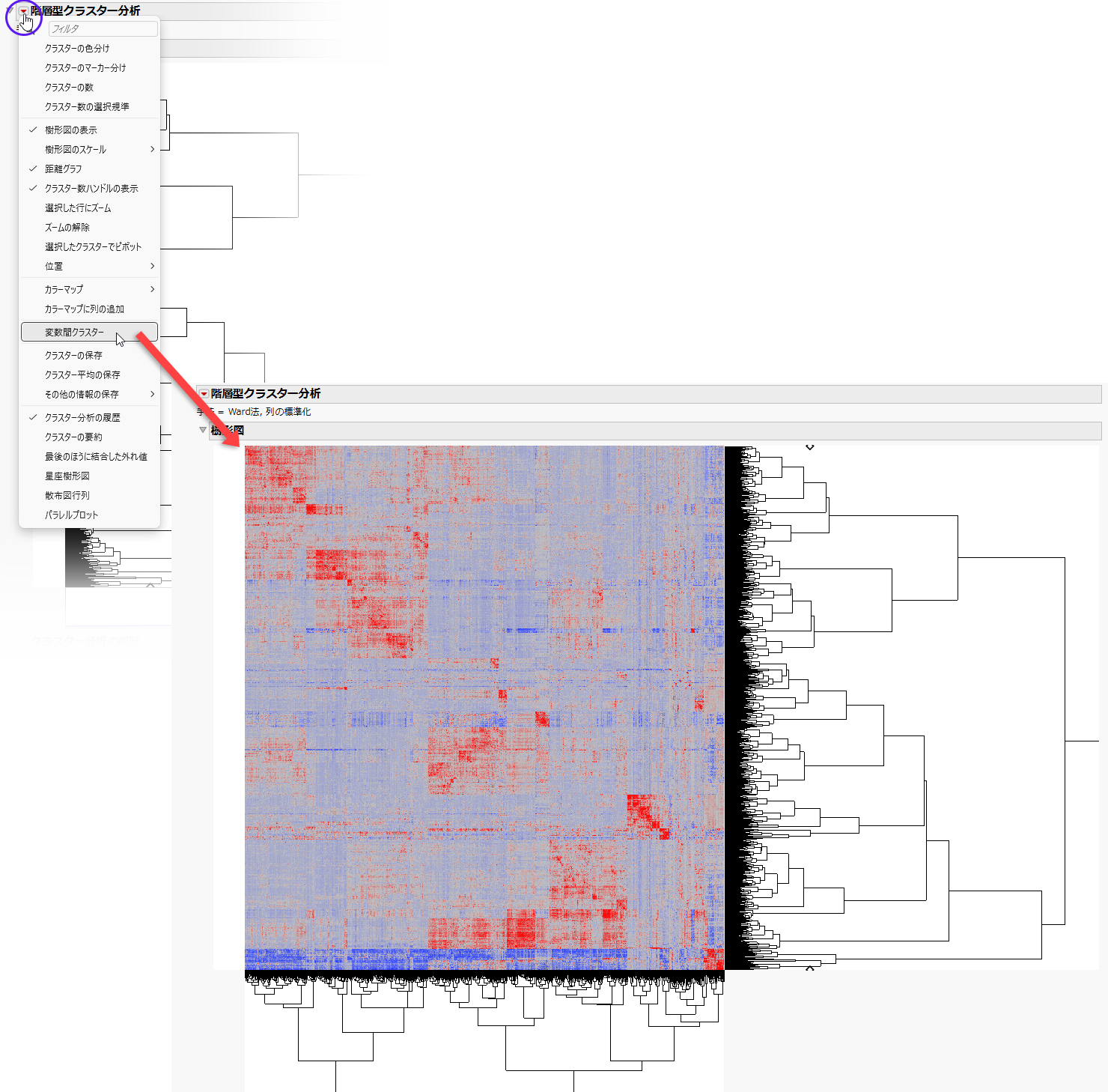 Example of the Marker Relatedness Platform: Two Way Clustering