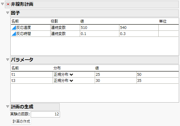 Completed Sections for Reaction Kinetics Experiment