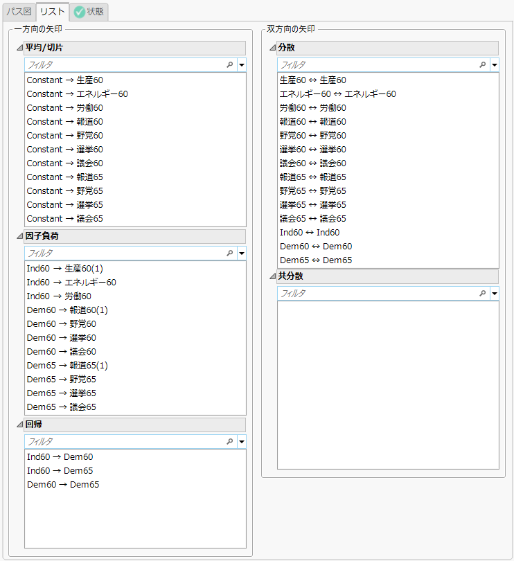 Loadings and Regressions