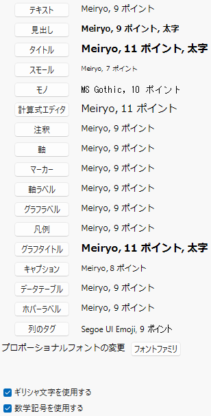 Fonts Preferences (Windows)
