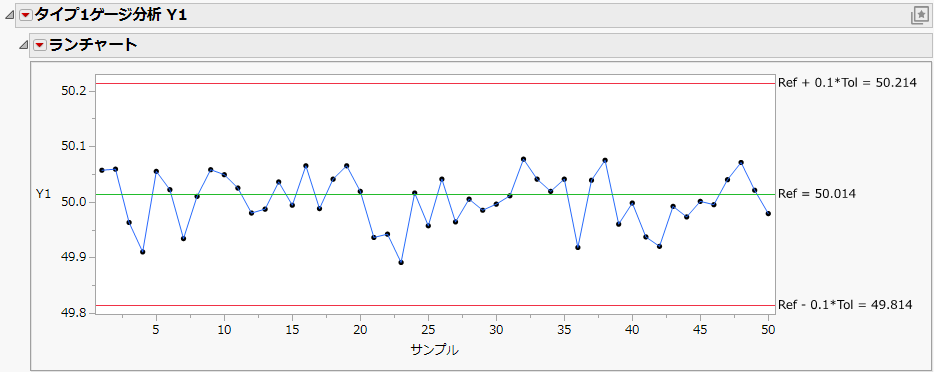 Example of a Type 1 Gauge Analysis