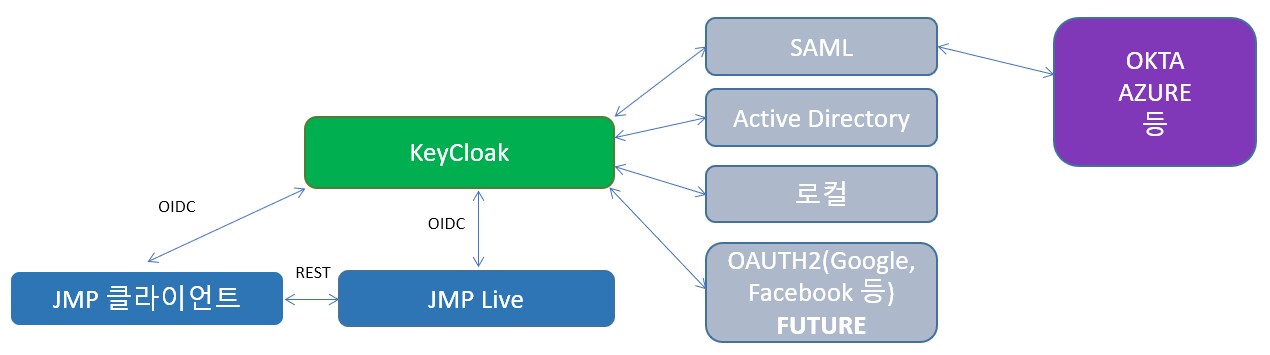 JMP Live Authentication Options and Flow