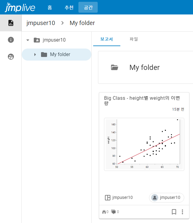Report Post in a Space and Folder (Card Format)