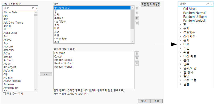 Customizing the Functions List