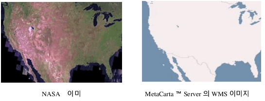Examples of NASA and WMS Maps