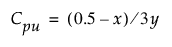 Equation shown here Equation shown here