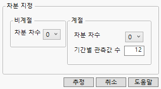 Differencing Specification Window