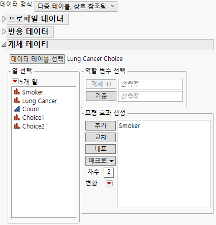 Completed Subject Data Panel