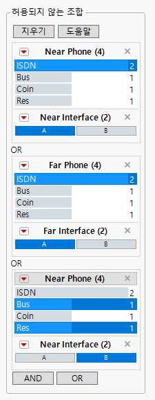 Completed Disallowed Combinations Filter