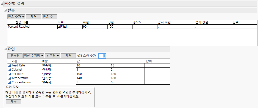 Responses and Factors