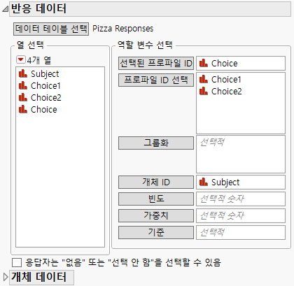 Response Data Window