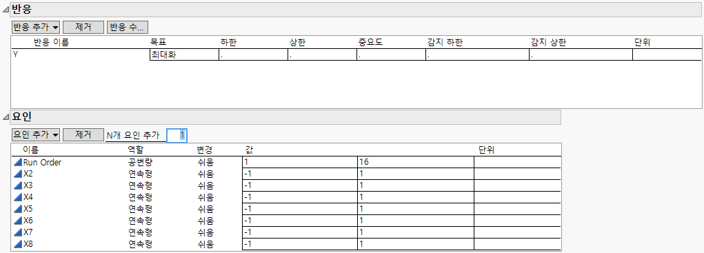 Responses and Factors