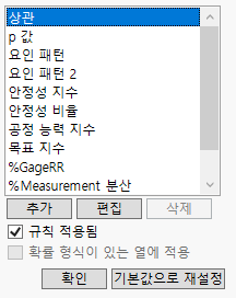 Conditional Format Rule Window
