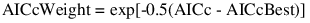 Equation shown here Equation shown here