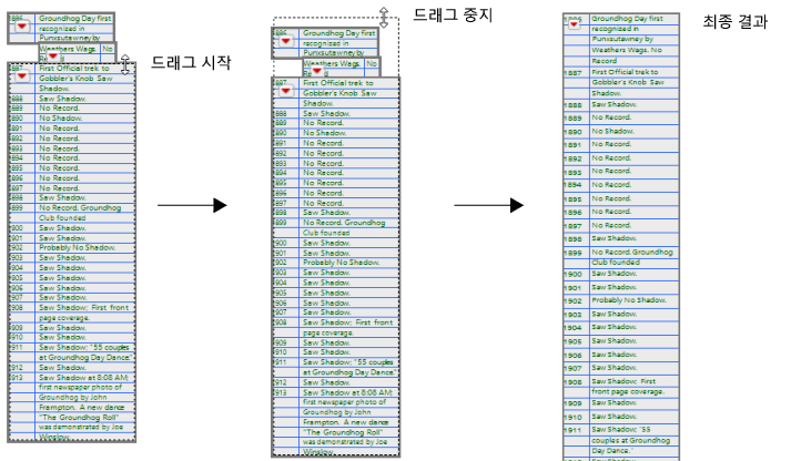 Creating One Table