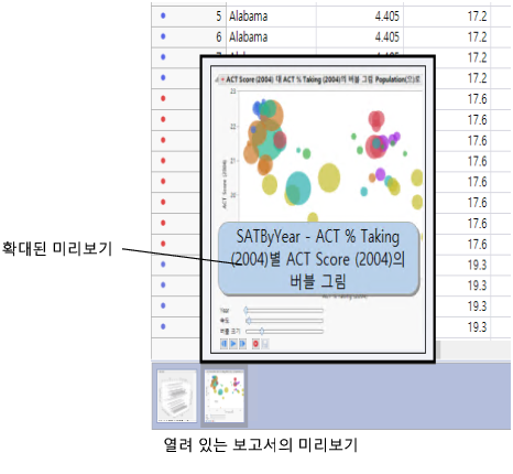 Thumbnail Previews of Open Reports