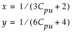 Equation shown here Equation shown here