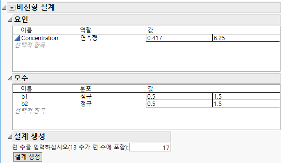 Updated Values for Factor and Parameters