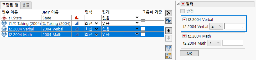 Selected Filters