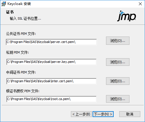 Specify Keycloak Certificates