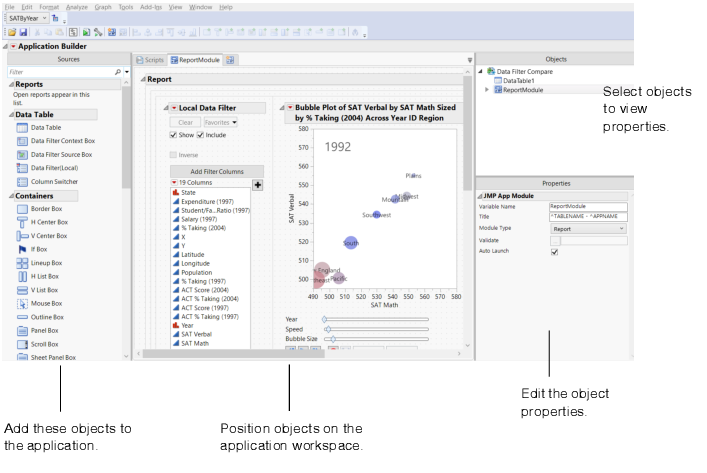The Application Builder Window