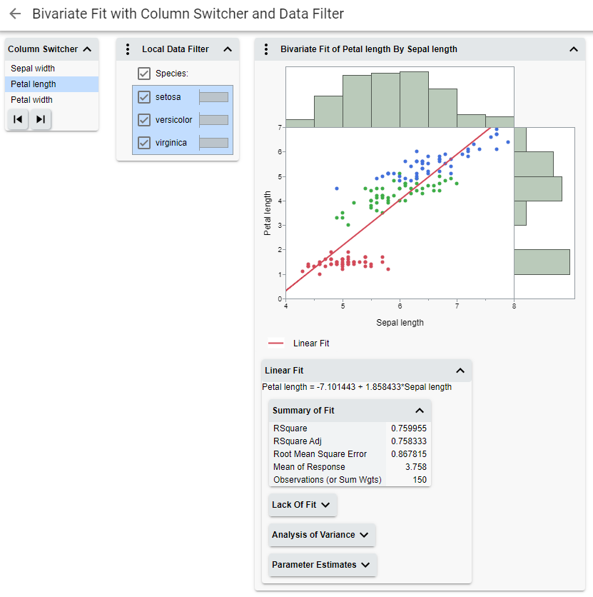 Initial Selections Initial Selections