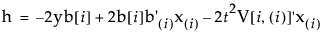 Equation shown here Equation shown here