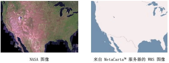 Examples of NASA and WMS Maps