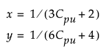 Equation shown here Equation shown here