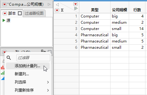 Creating a Summary Statistics Column from Within a Data Table