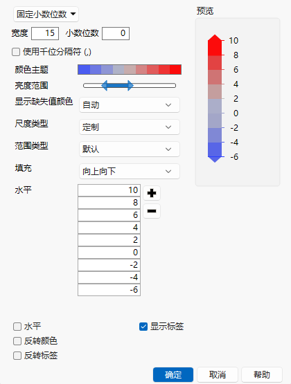 Gradient Settings Window