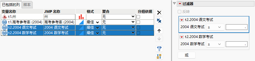 Selected Filters
