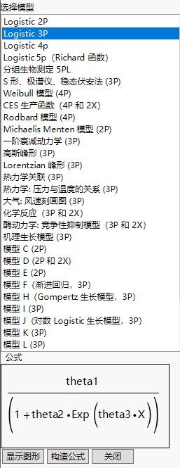 Nonlinear Model Library Dialog