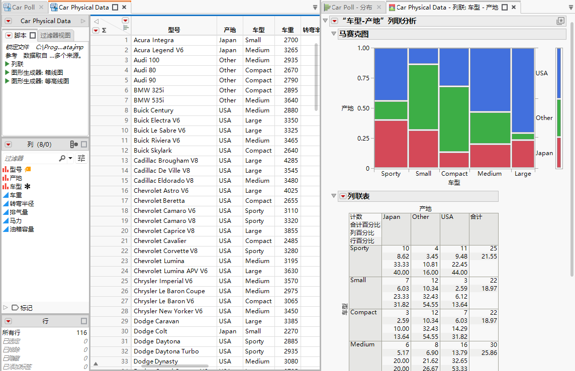 Project File with Data Tables and Reports