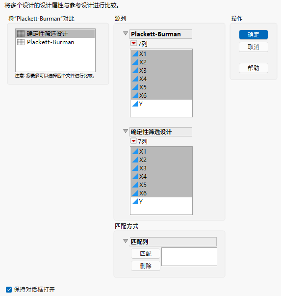 Launch Window with Matched Columns