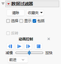 Animation Control Panel in the Data Filter and Local Data Filter