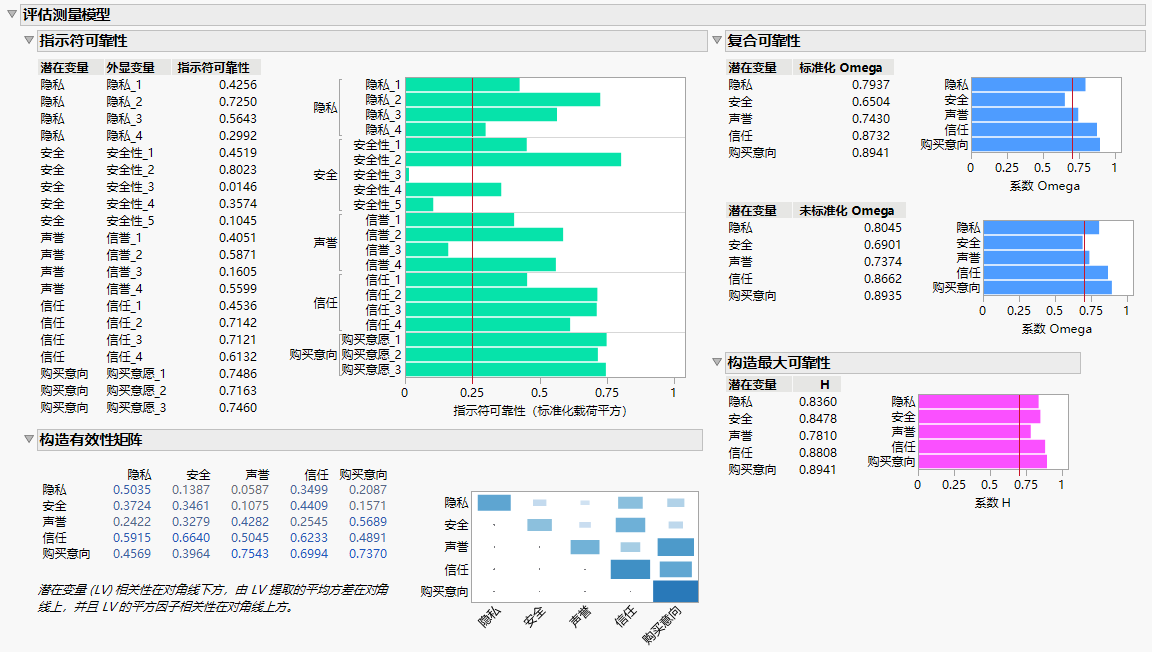 Assess Measurement Model Report for CFA Model