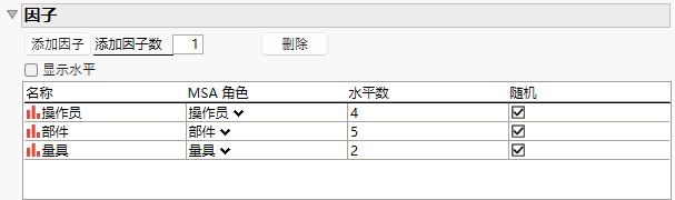 MSA Factor Settings