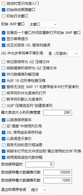 General Preferences